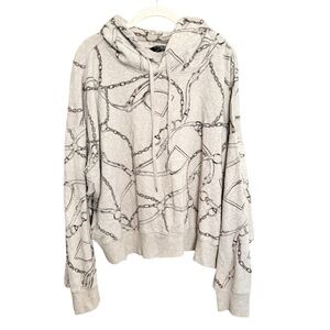 Lauren Ralph Lauren Horsebit Print Oversized Hoodie